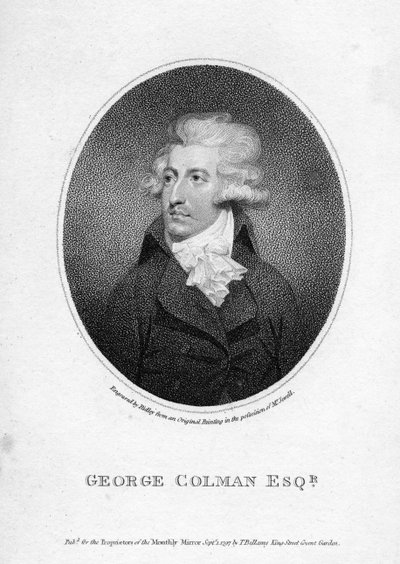 George Colman de Jongere, gegraveerd door William Ridley, 1797 door English School